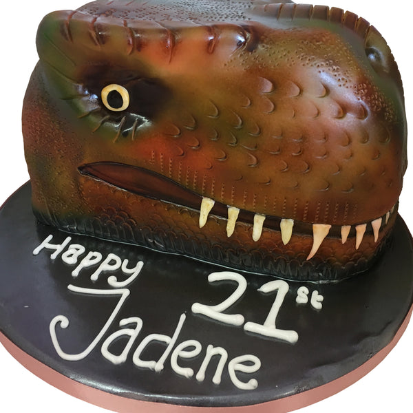 Tyrannosaurus Dinosaur Birthday Cake