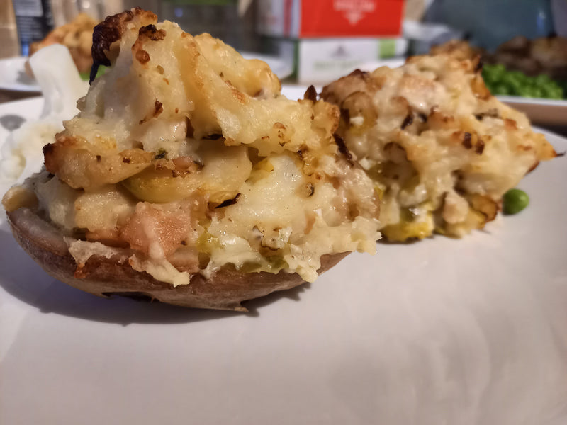 Recipe: Chicken & Sprout Stuffed Jackets