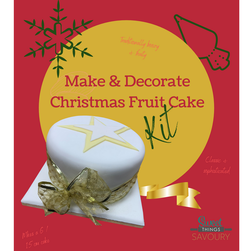 Make & Decorate Fruit Christmas Cake Kit