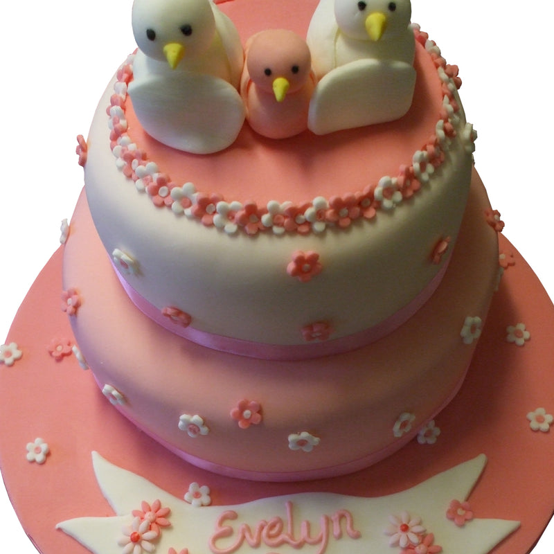 Cute Chicks Christening Cake
