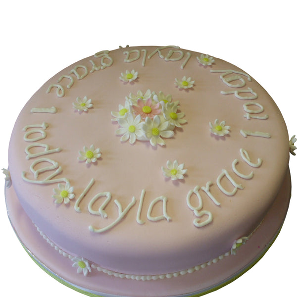 Daisy Flowers Birthday Cake