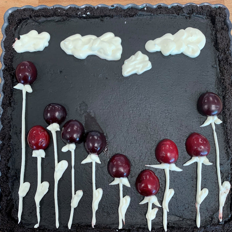 Dark Chocolate & Cherry Cheesecake