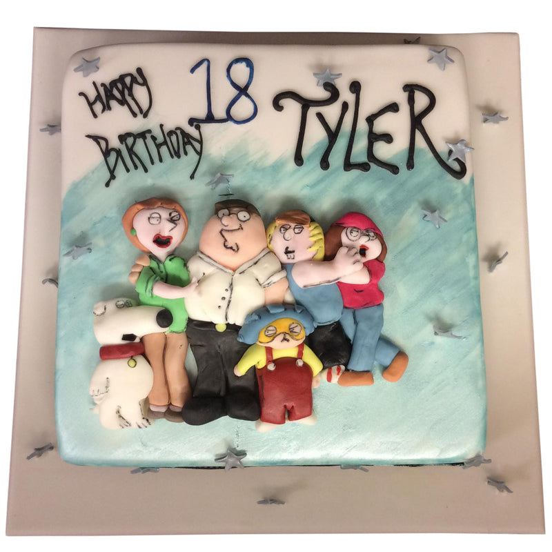 Family Guy Style Birthday Cake