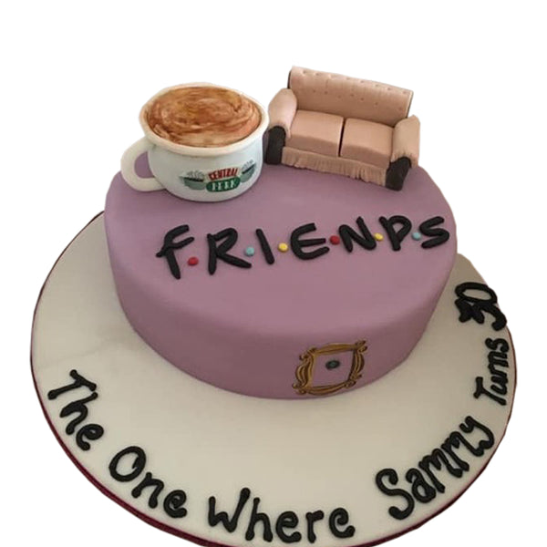 Friends Style Birthday Cake