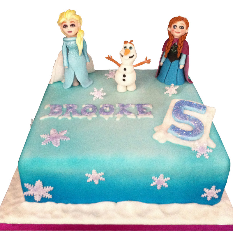 Disney Style Frozen Birthday Cake