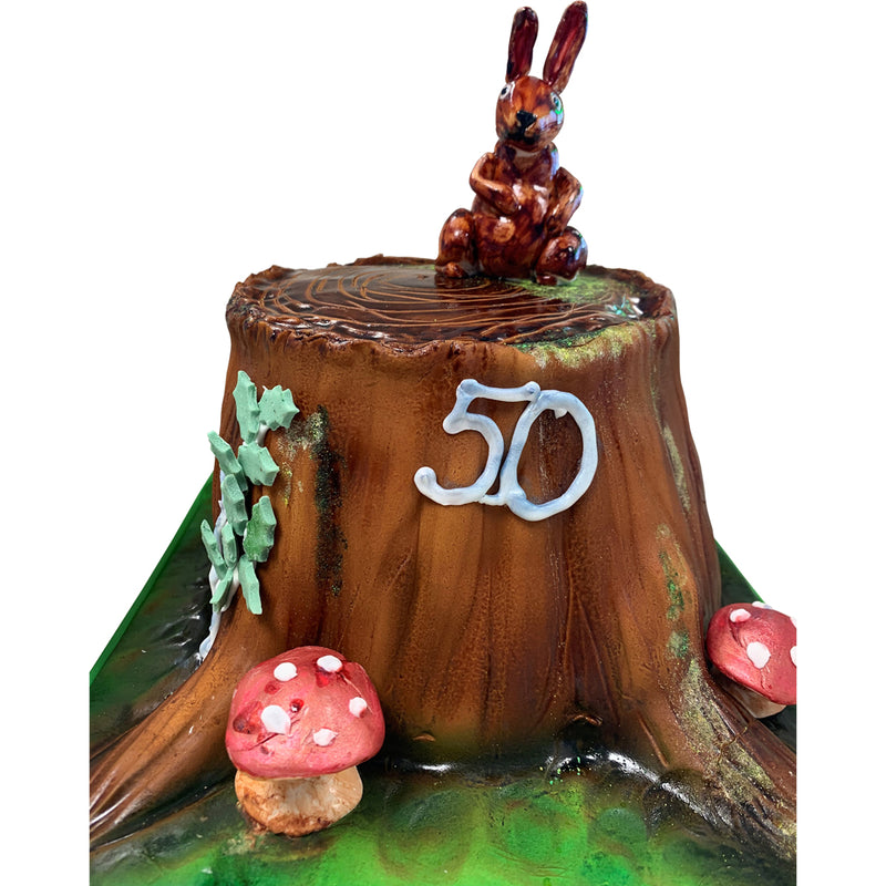 A Hare in the Wood Birthday Cake
