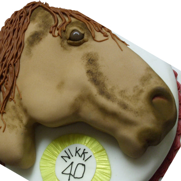 Horse Head Birthday Cake