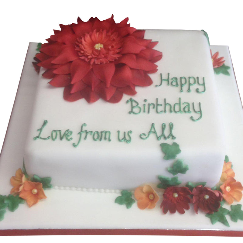 Single Flower Birthday Cake