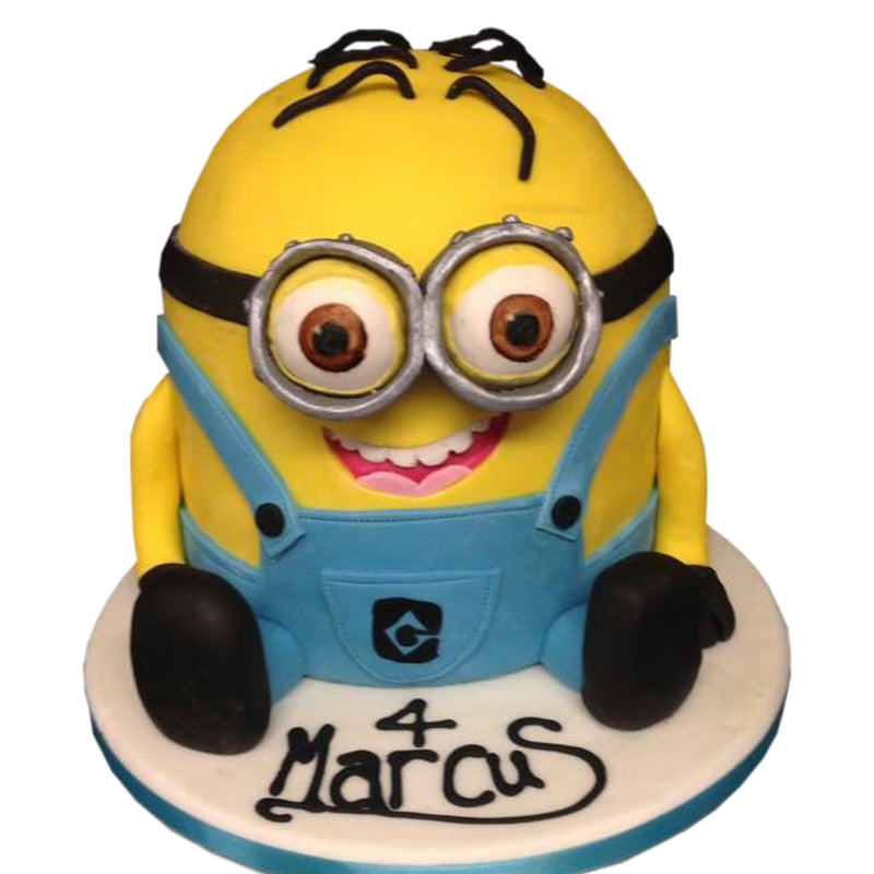 Minion Style Birthday Cake