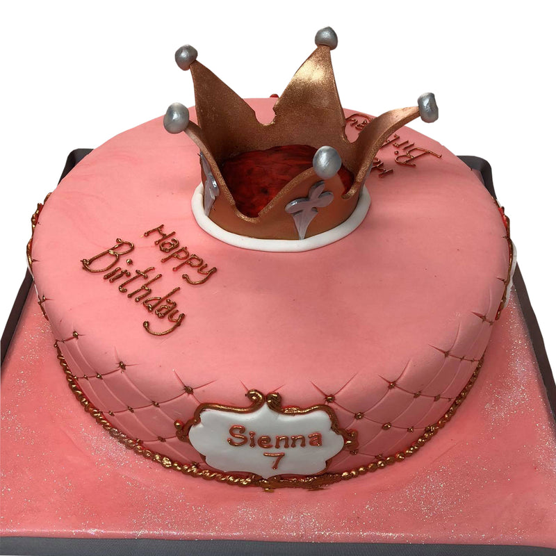 The Pink Princess Birthday Cake