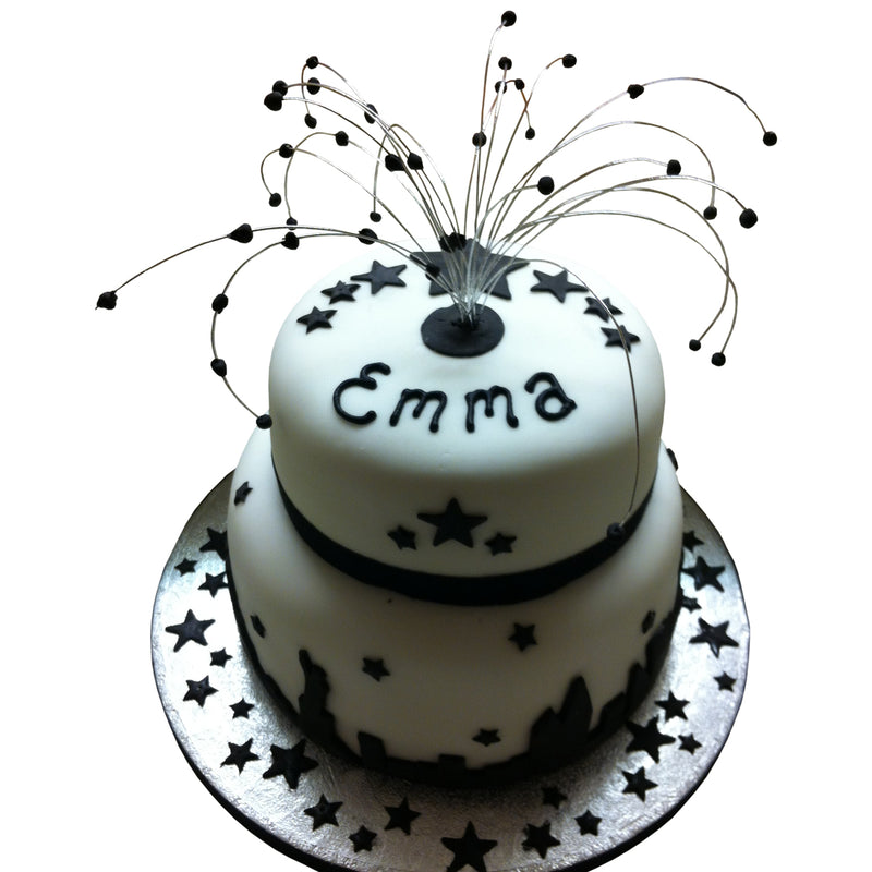 Star Burst Birthday Cake
