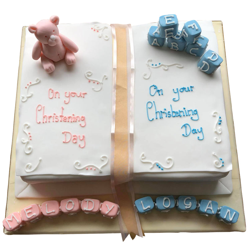 Twins Baptism Cake | Based on a design provided by customer … | Flickr